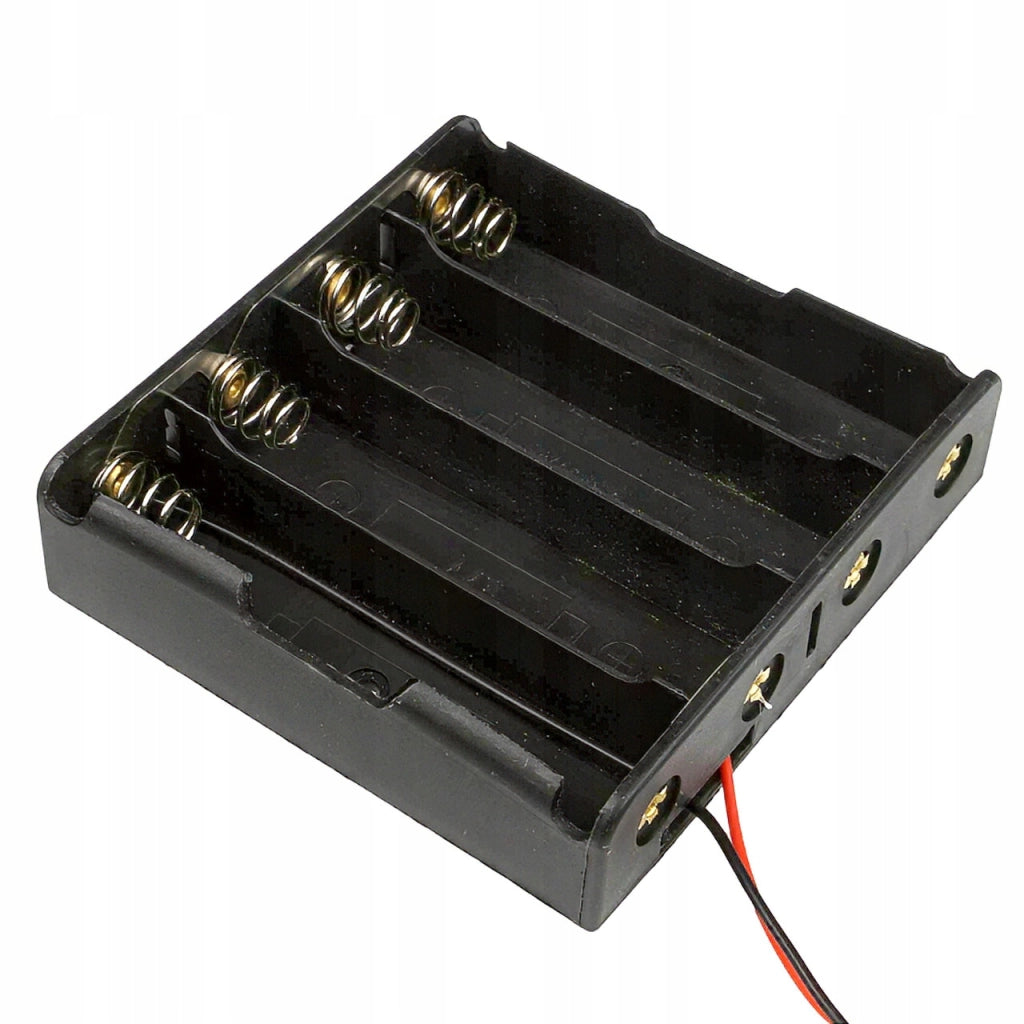 Portabatterie 4 x 18650 – Connessione Parallela | 3,7V/4,2V | Elettronica, LED, Arduino, Modellismo, DIY