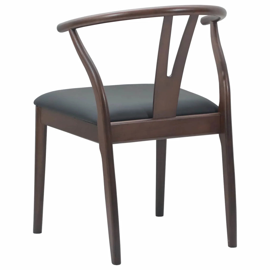 Sedia da pranzo 2 pcs Marrone chiaro e nero