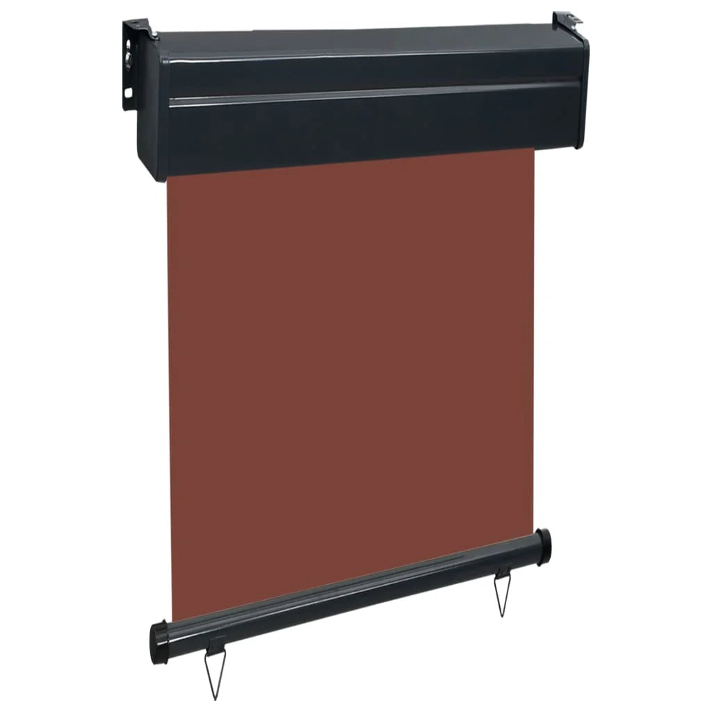 Tenda da sole laterale retrattile/schermo protettivo per patio giardino terrazza balcone 60 x 250 cm marrone 02_0007035