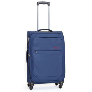 Trolley Valigia Media Morbida in Poliestere 4 Ruote TSA Ravizzoni Matisse Blu