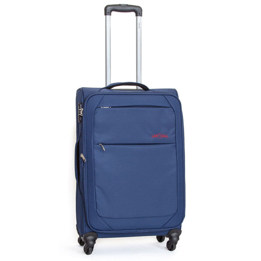 Trolley Valigia Media Morbida in Poliestere 4 Ruote TSA Ravizzoni Matisse Blu