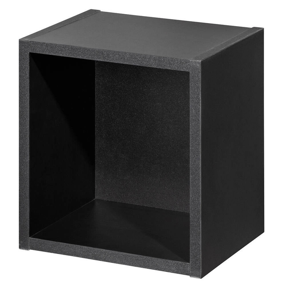 Set Pensile Newport da Bagno con Mobile a Colonna Mobile Sottolavabo 60x57x39 cm e Lavabo in Ceramica - Effetto Rovere/Nero [en.casa]
