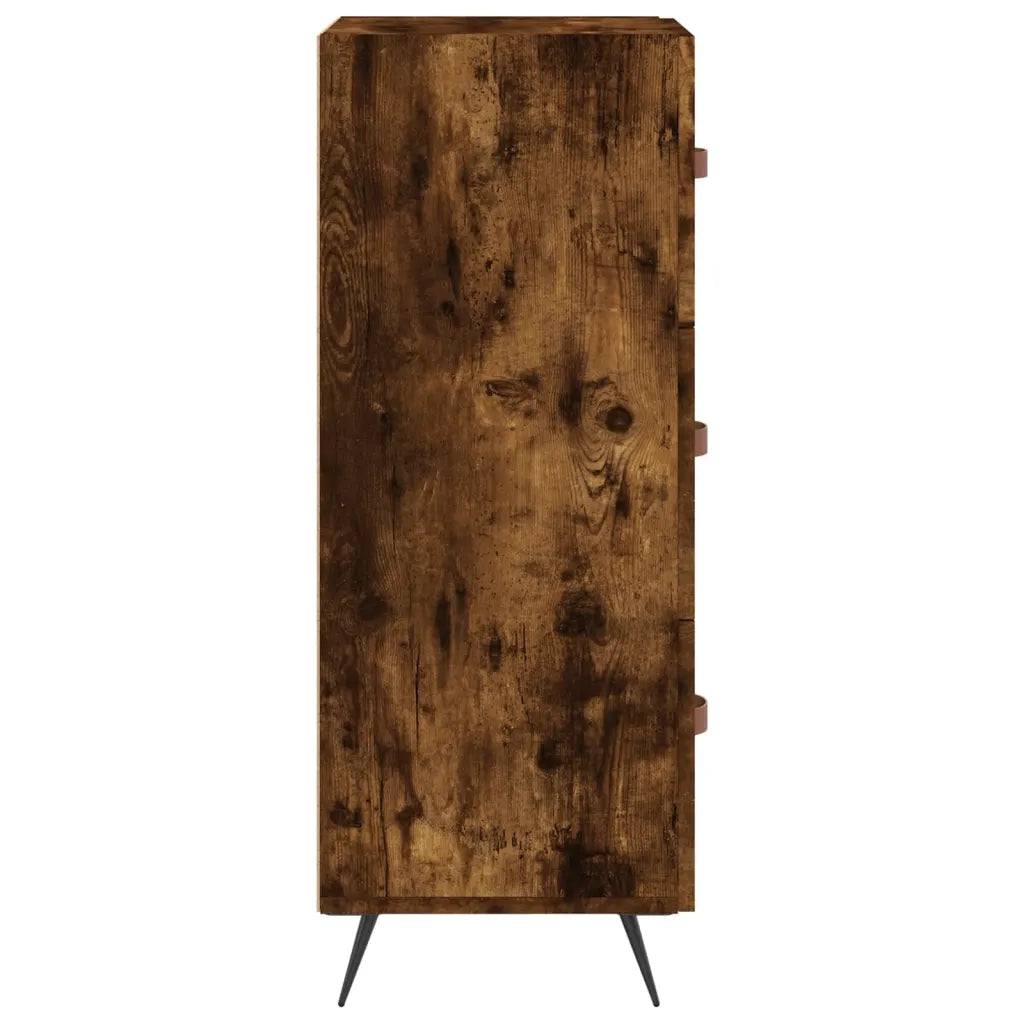 Credenza Rovere Fumo 34,5x34x90 cm in Legno Multistrato 828577