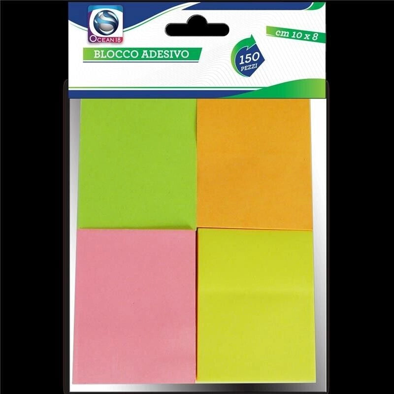BLOCCHI ADESIVI IN SET DA 4 BLOCCHI DA 150 FOGLI IN FORMATO 10 X 8 CM