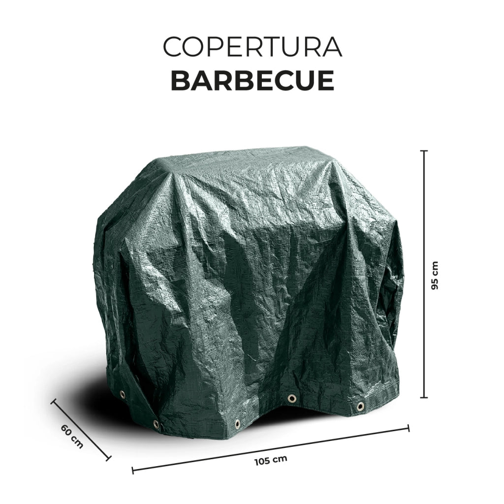 Telo Copertura Impermeabile per Arredo Giardino e Barbecue – Protezione Universale Cover Anti Pioggia UV Polvere per Tavoli, Sedie, Divani, ,lettino prendisole, Ombrelloni e BBQ Modello 3