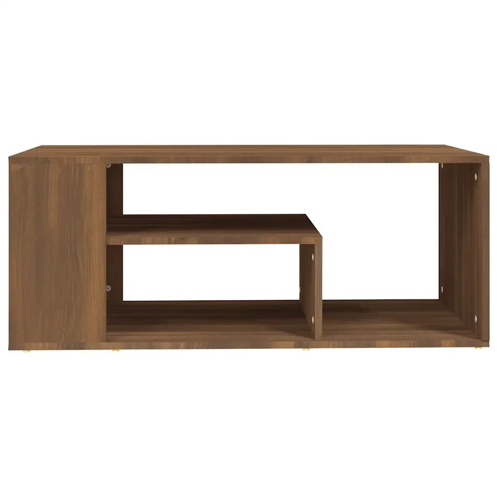 Tavolino Salotto Rovere Marrone 100x50x40cm Legno Multistrato cod mxl 29739