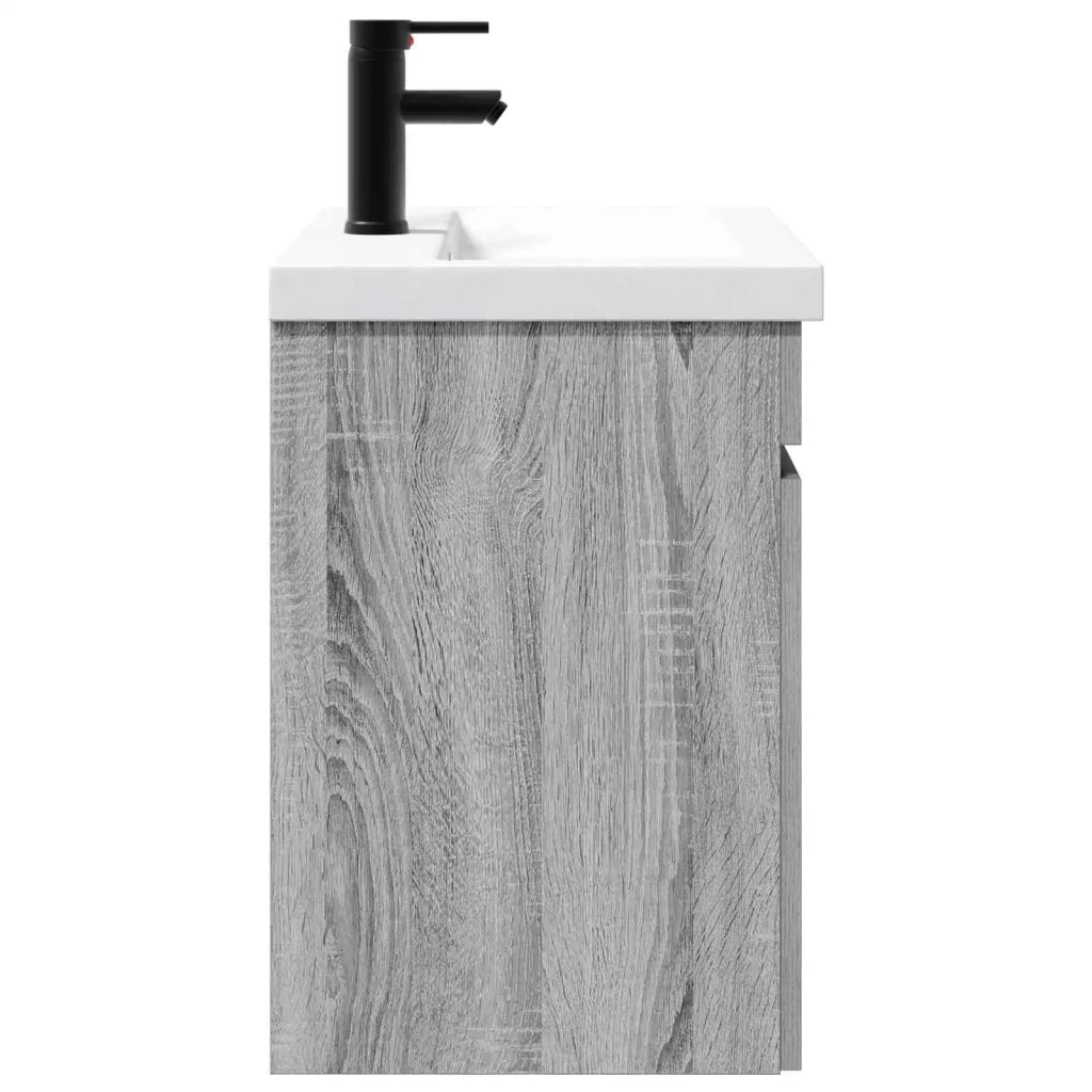 Mobile bagno con rubinetto Sonoma grigio 61 x 40 x 74,5 cm 889542