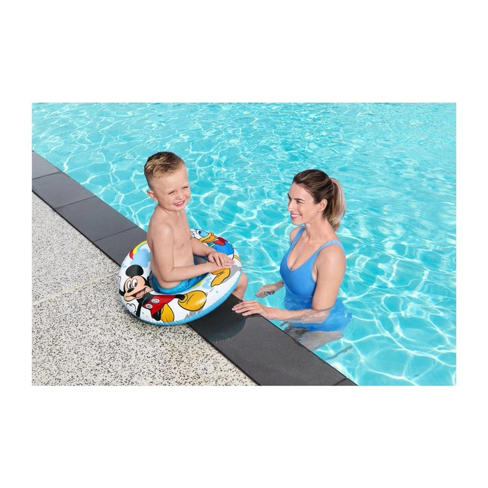 Trade Shop - Salvagente Topolino Mickey Mouse Paperino 56 Cm Per Mare Piscina Bambini 91004 -