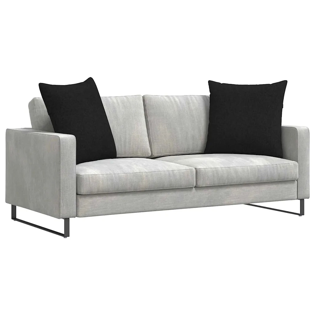 Cuscini da Divano 2 pcs Nero 80 x 80 cm Tessuto