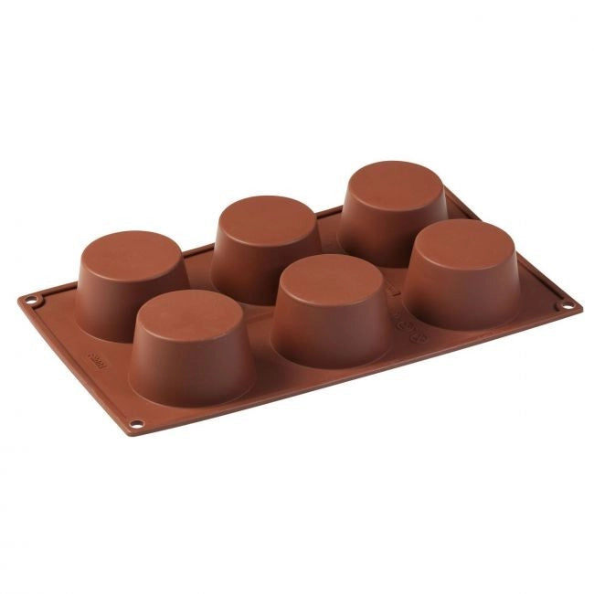 Stampo in silicone per muffin, 6 porzioni