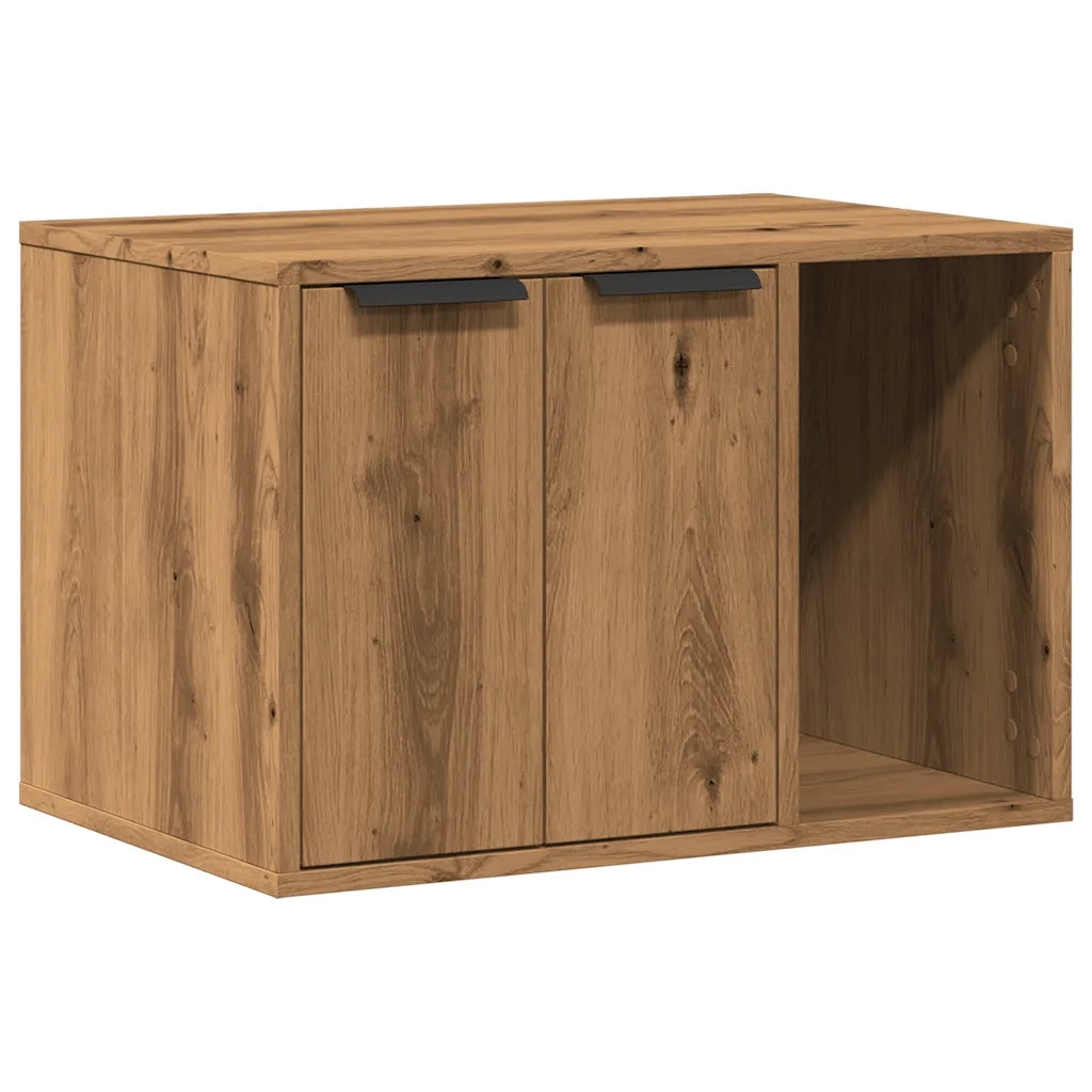 Recinto Lettiera Rovere Artigianale 60x40x40 cm in Truciolato 857732