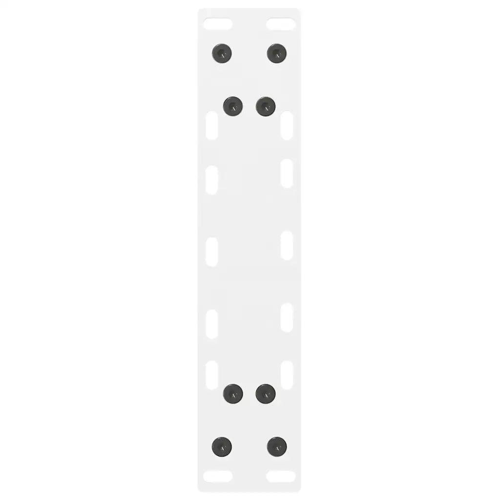 Gambe per Tavolino da Caff¨¨ Bianche 2 pz-Set di 2 Gamba per Tavolo 38x(42-43) cm Acciaio