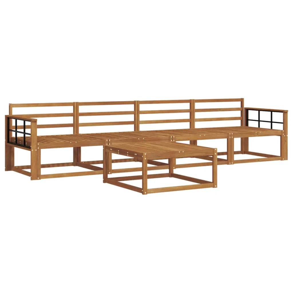 Set di divani da esterno 5 pcs Naturale