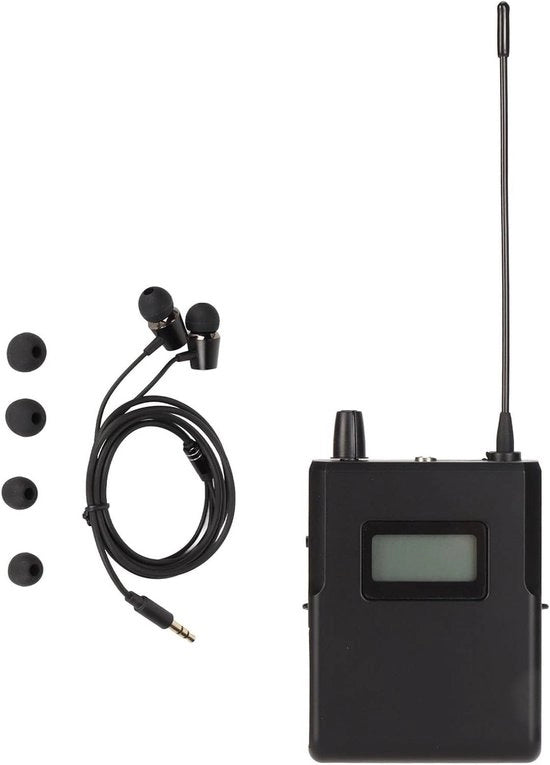 Ricevitore 526-535 MHz ricevitore audio senza fili sistema di monitoraggio stereo in-orecchio senza fili per musicisti in studio e live performance