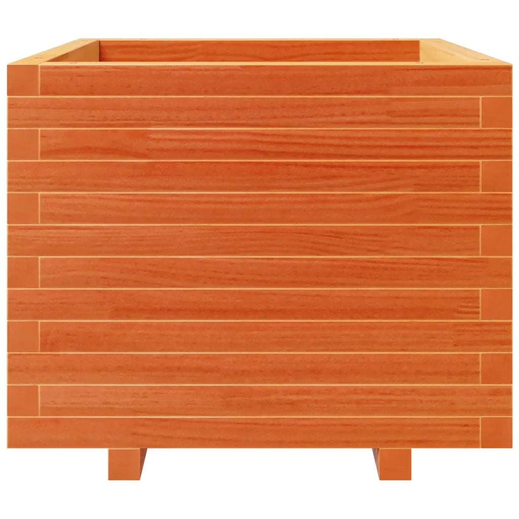 Fioriera Giardino Marrone Cera 60x60x49,5cm Legno Massello Pino 3282521