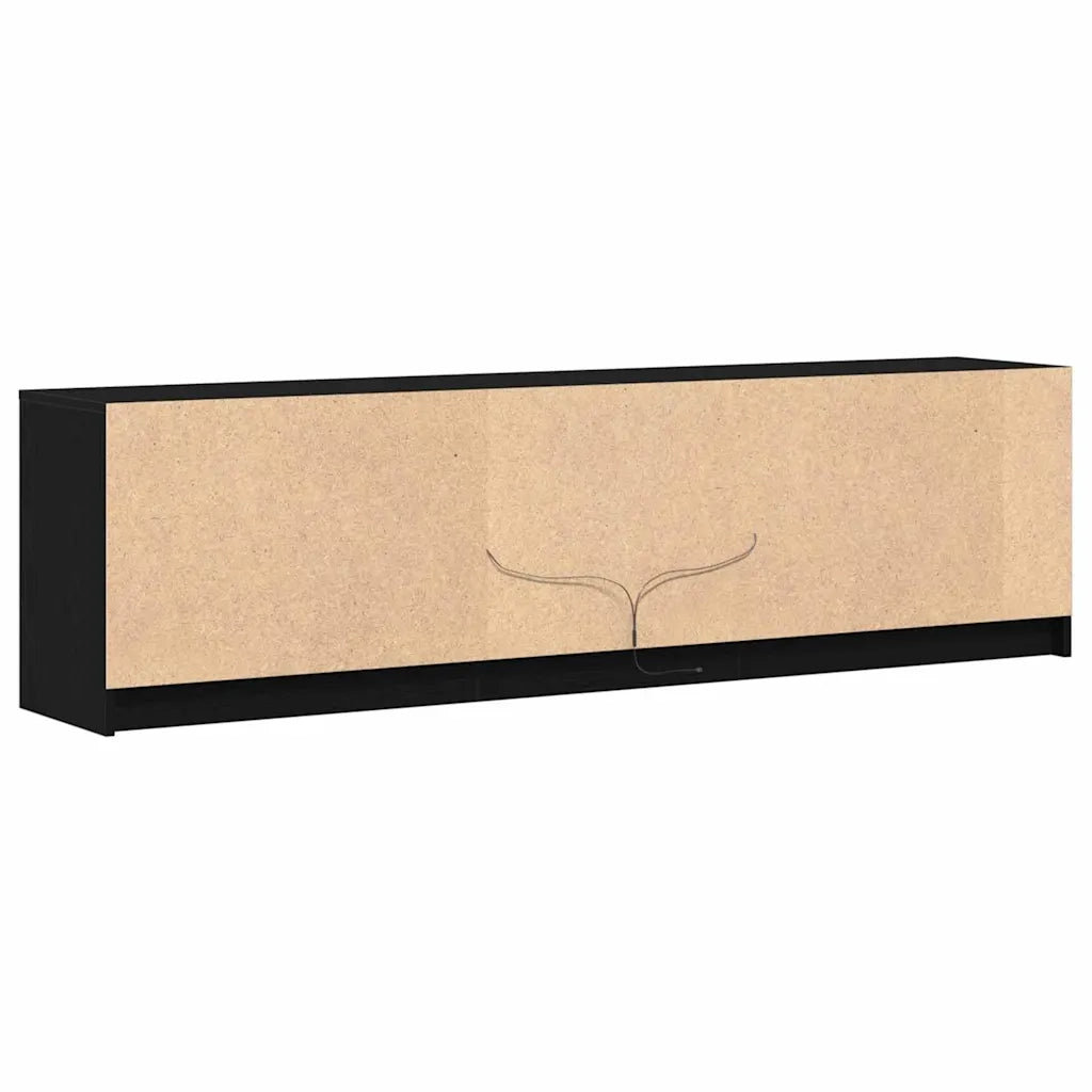 vidaXL Mobile TV Nero 182 x 34 x 50 cm Legno multistrato