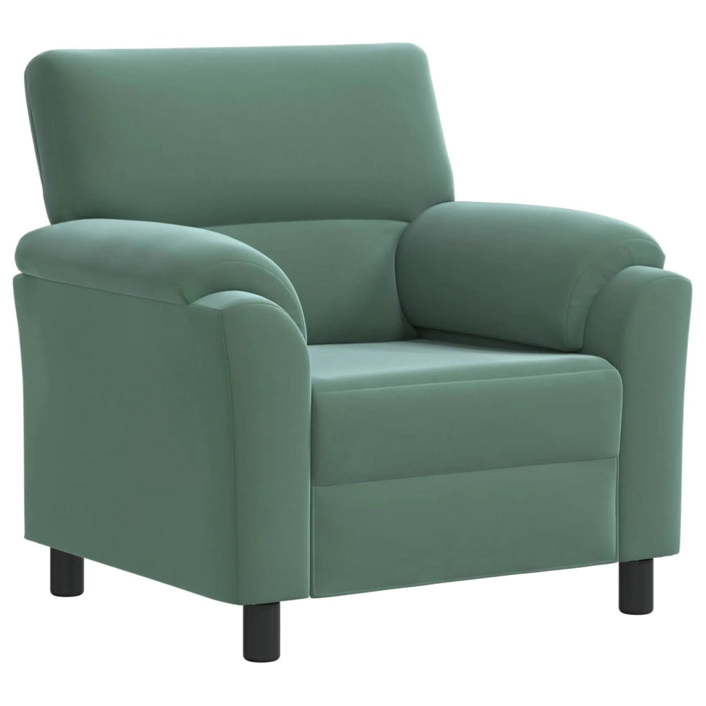 Set di divani 3 pcs Verde Mare Velluto 3430487