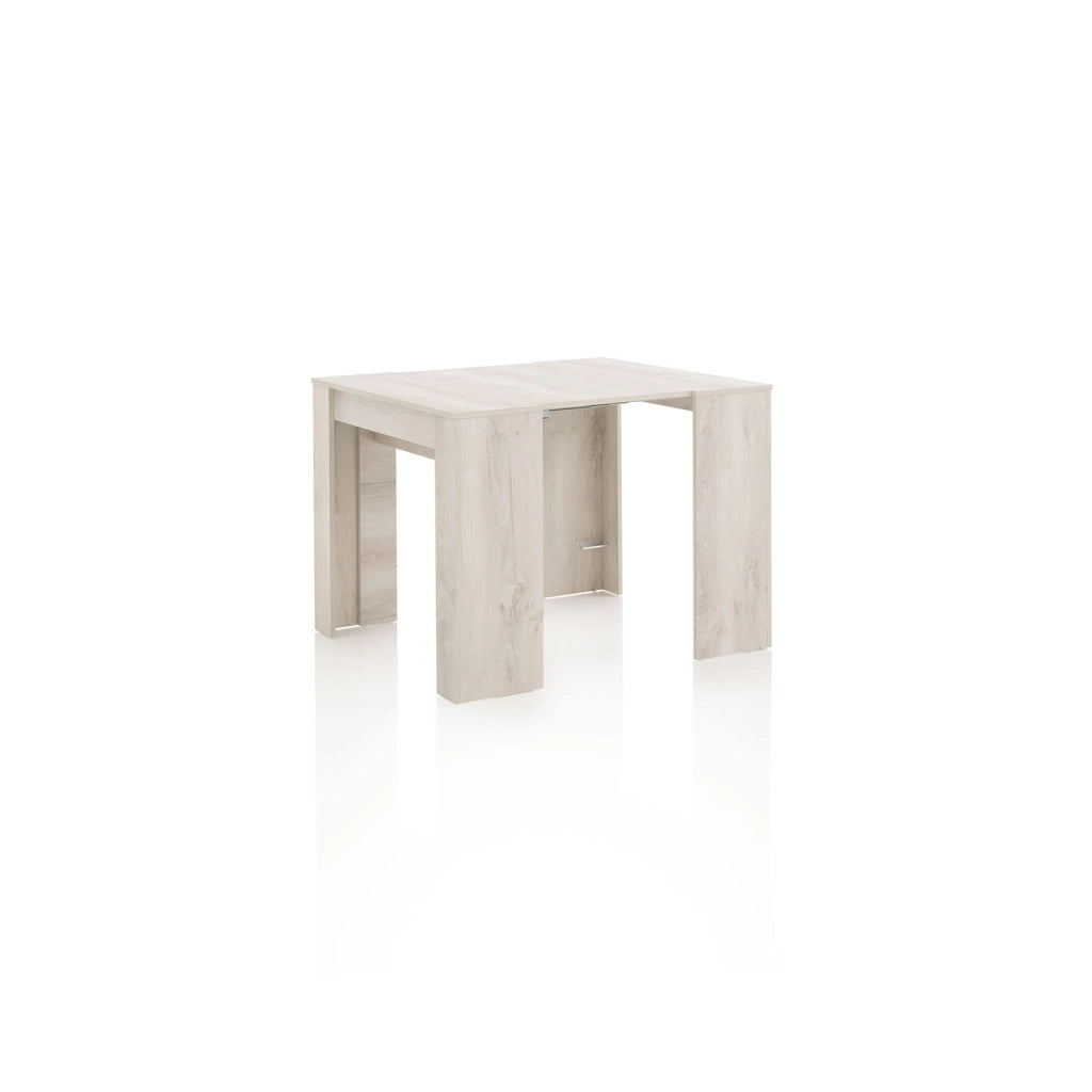 Consolle Allungabile 54/252x78,5x78 cm in Melamina Pino Bianco