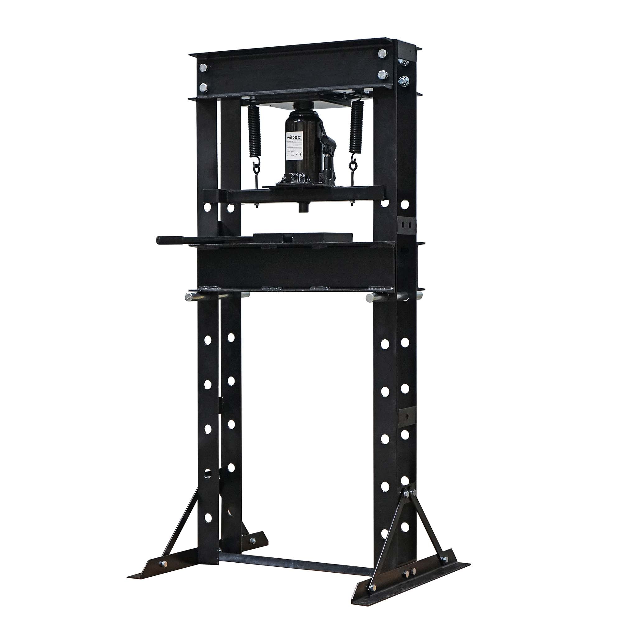 Pressa idraulica da officina, forza di pressatura 30 t, altezza regolabile, Pressa a telaio