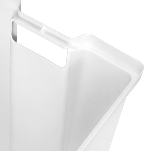 Cesto Portabiancheria Laundry Plastica Bianca Tecnoplastica e Acciaio Emuca