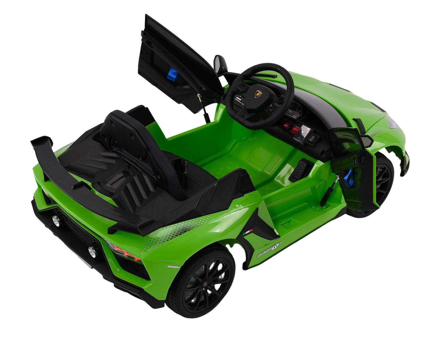 Macchina Elettrica per Bambini 12V con Licenza Lamborghini Aventador SVJ Small Verde