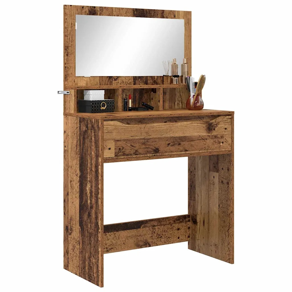 Tavoli da Trucco per Camera da Letto con cassetto Legno vecchio 888985