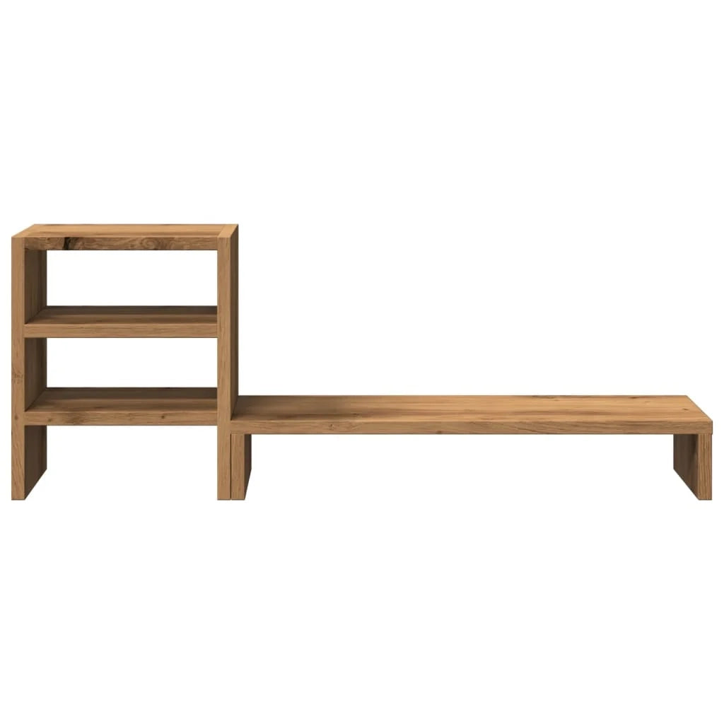 Supporto per monitor mobile da scrivania e organizer per ufficio legno ingegnerizzato marrone 02_0044953