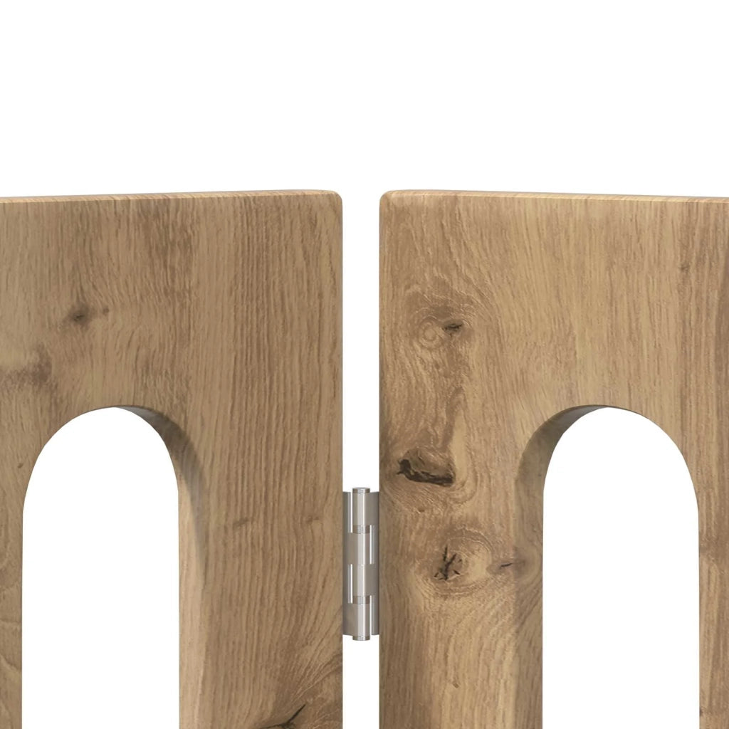 Recinto pieghevole per animali 4 pcs Rovere Artigianale 8005988