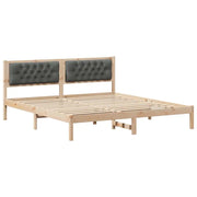 Letto matrimoniale | Letto per adulti | Struttura del letto Grigio scuro 160 x 200 cm Pino massello