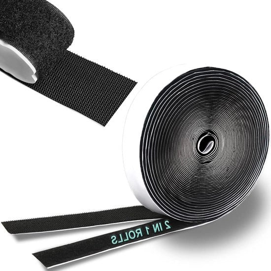Nastro adesivo autoadesivo riciclabile 5 m x 20 mm per artigianato - nero
