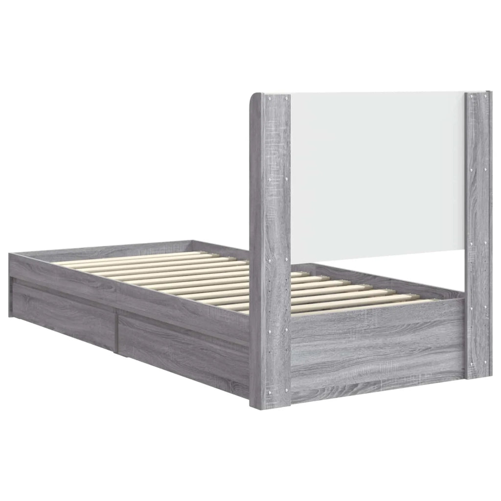 Struttura del letto con stoccaggio e testata 3 pcs 3414066