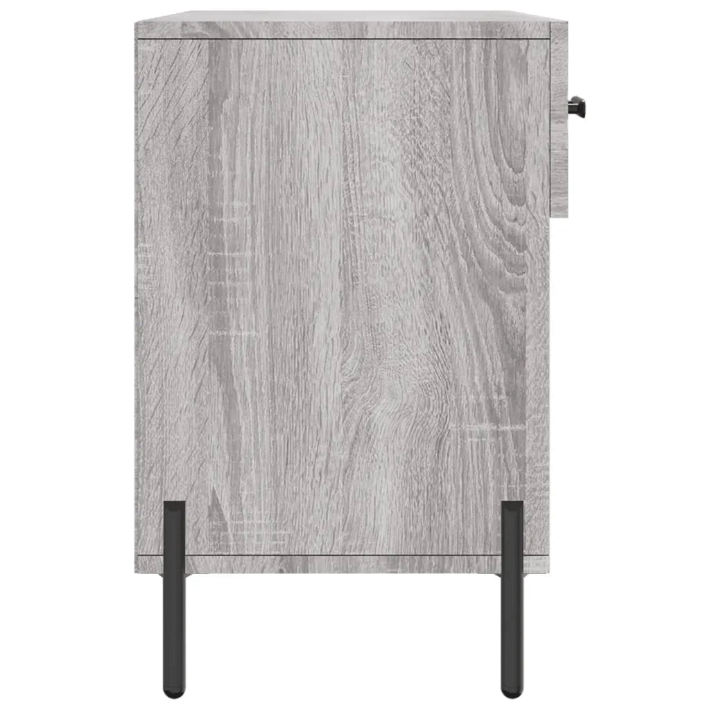 Panca Porta Scarpe | Scarpiera | Mobile per scarpe Grigio Sonoma 102x35x55 cm Legno Multistrato
