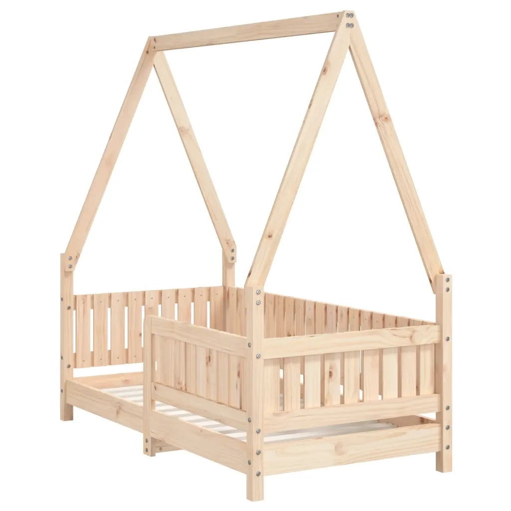 Giroletto per Bambini | Letto Infantile | Lettino 70x140 cm in Legno Massello di Pino