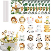 Servetten di carta jungle 40 pezzi - decorazione di torta per animali - compleanni - feste - 33 x 33 cm