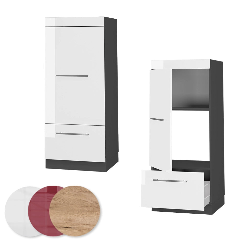 Vicco Set mobili bagno Bianco lucido 60 cm