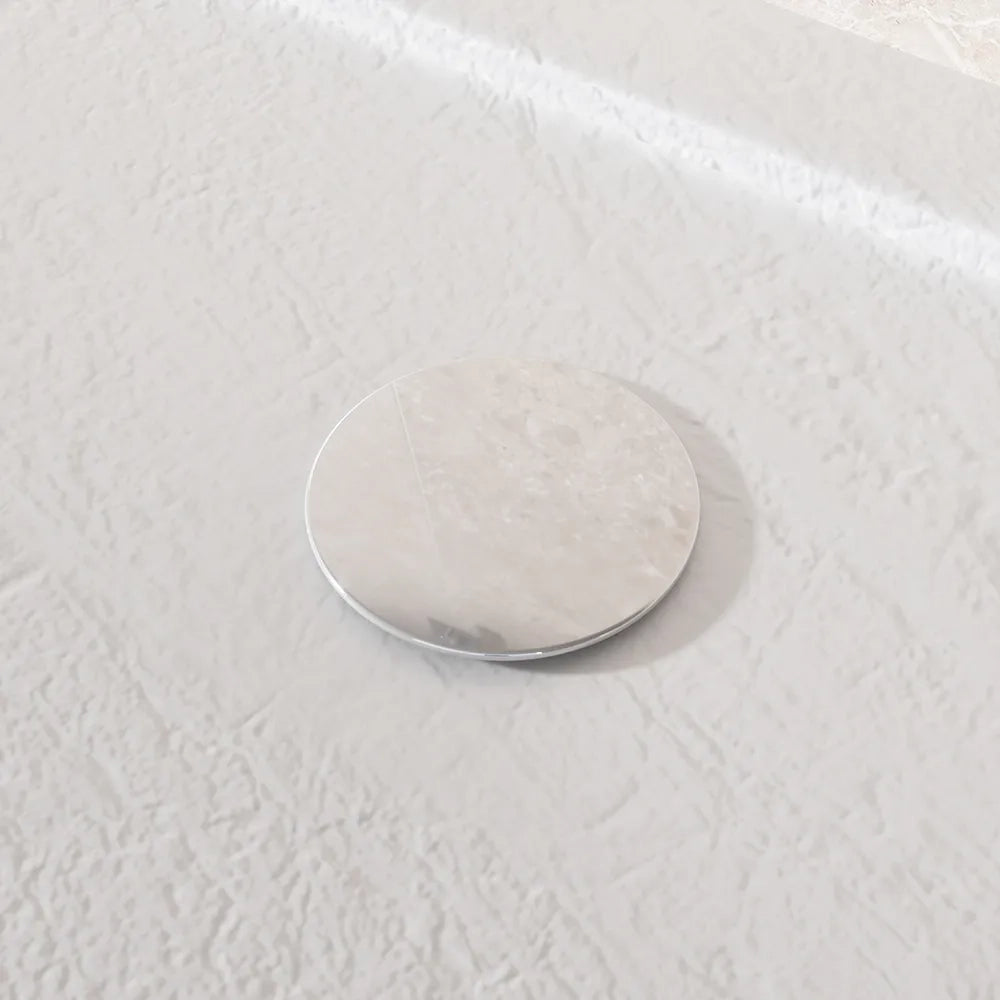 Piatto doccia 90x120 effetto pietra bianco in acrilico altezza slim | Petra