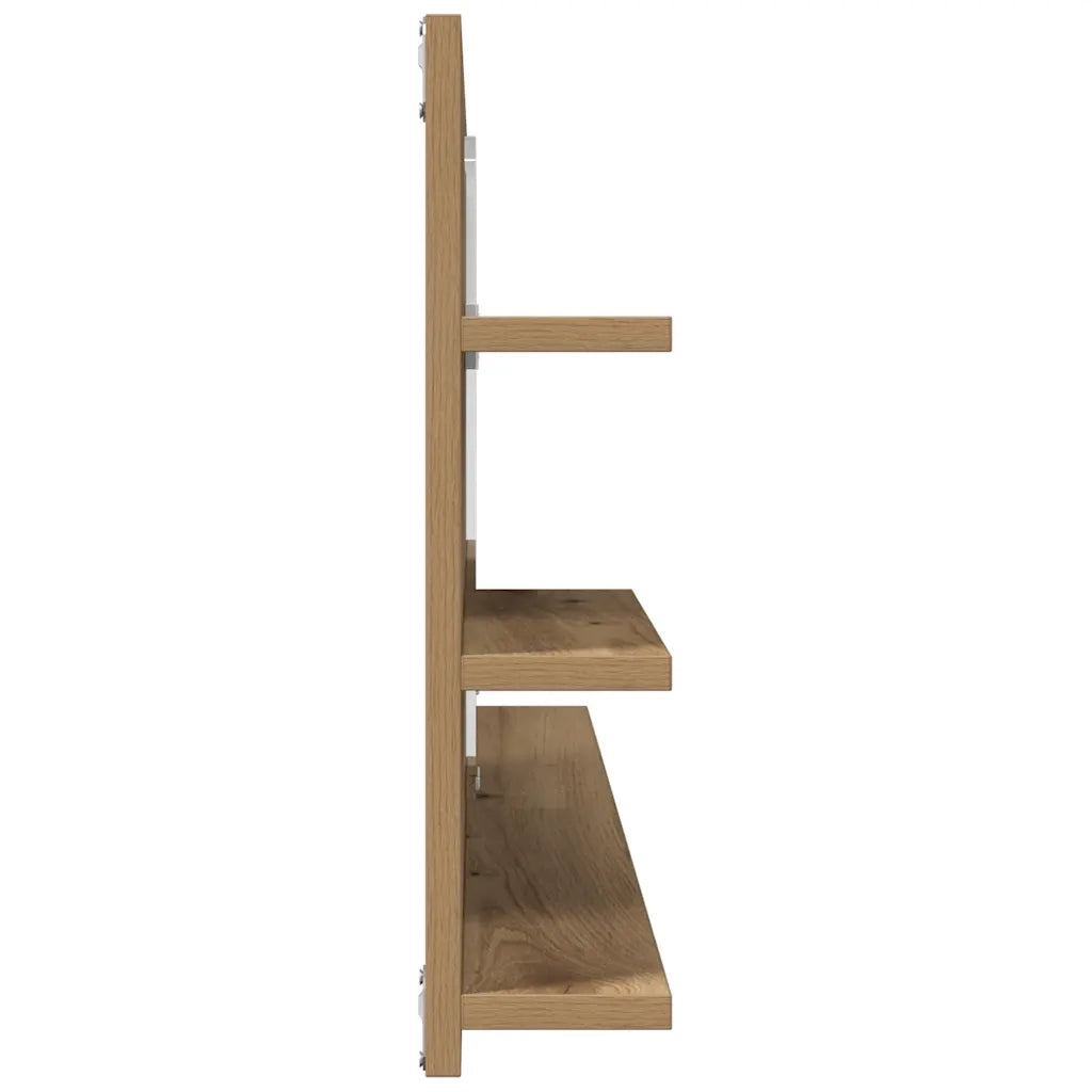 Mobile Bagno Specchio Rovere Artigianale 90x11x45 cm Truciolato 856263