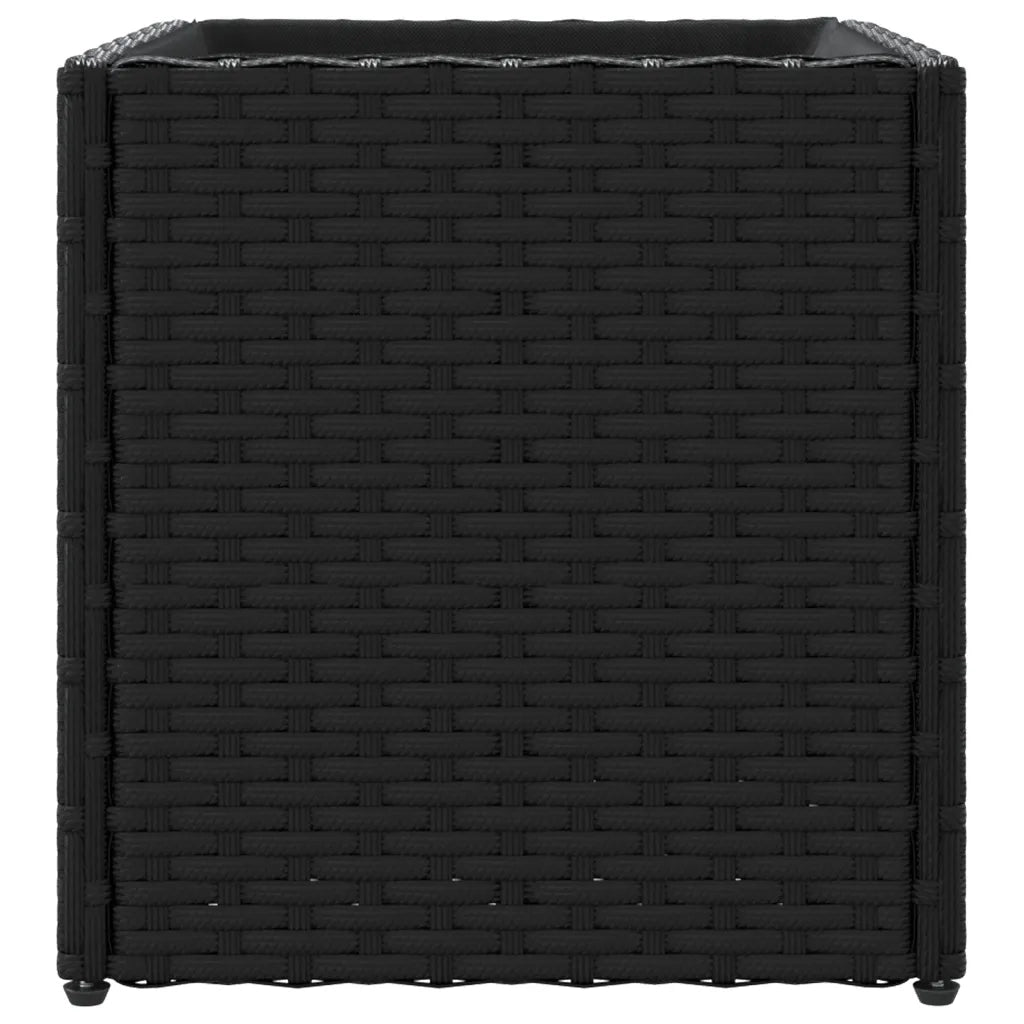 vidaXL Fioriera da Giardino Nera 36x30x32 cm in Polyrattan