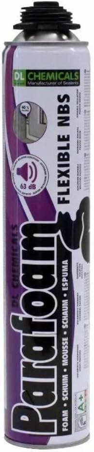 MOA30086 - Schiuma in PU a memoria di forma pistola, flessibile, DL CHEMICALS-750 ML, confezione da 12-0900031N000049