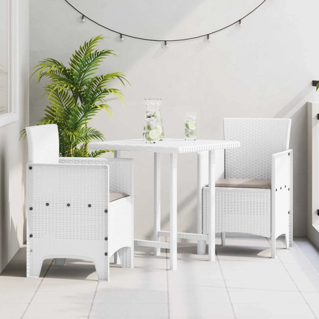 Sedia da Giardino 2 pz | Sedie da Esterno Bianco 53 x 49 x 85 cm Polipropilene