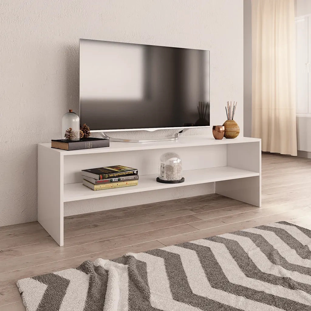Mobile TV | Armadietto TV | Mobile Porta TV Bianco 120x40x40 cm in Legno Multistrato