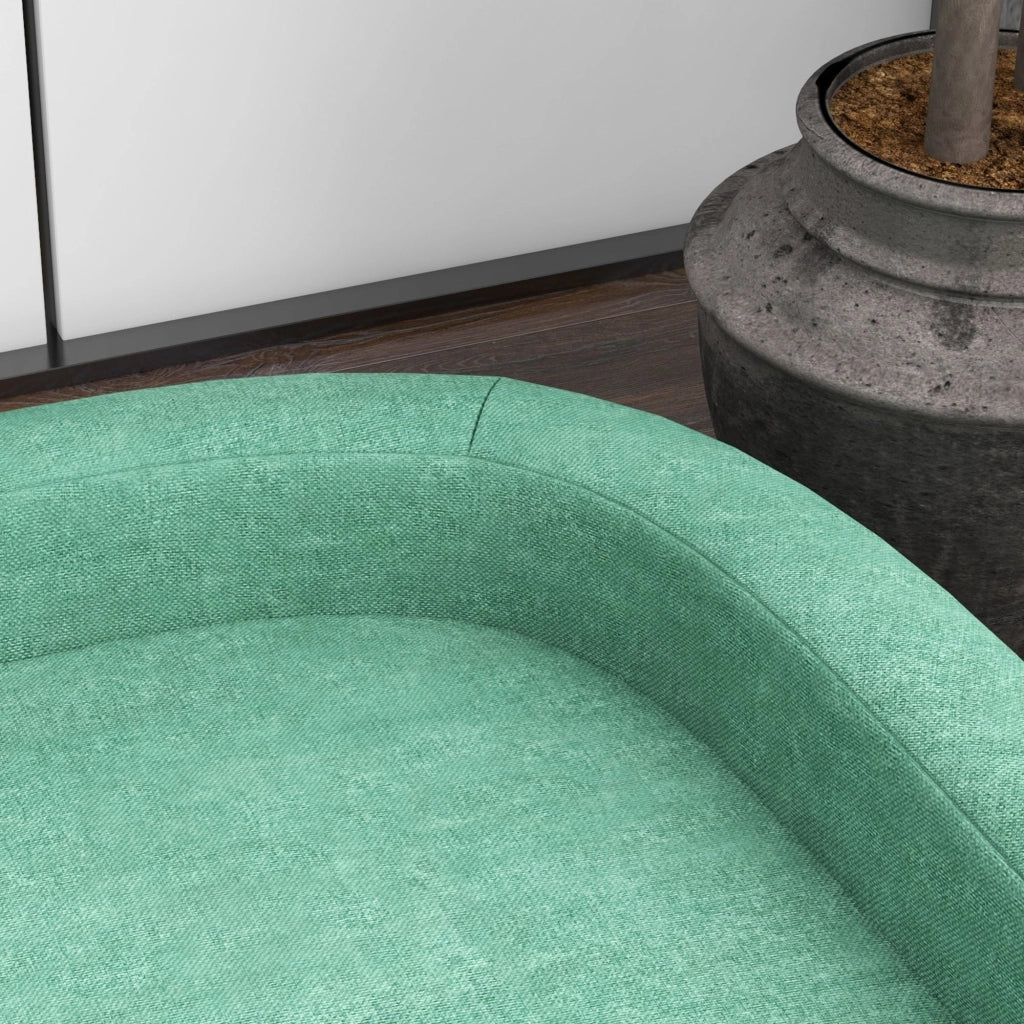 Divano per Cani Taglia Grande 98x67x25 cm con Cuscino Sfoderabile Verde Chiaro