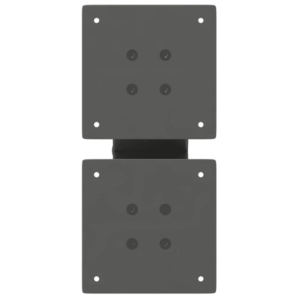 Set di 2 gambe robuste per tavolino da caffè a forma di X 40 x 30 cm con piedini regolabili design moderno acciaio antracite 02_0057206