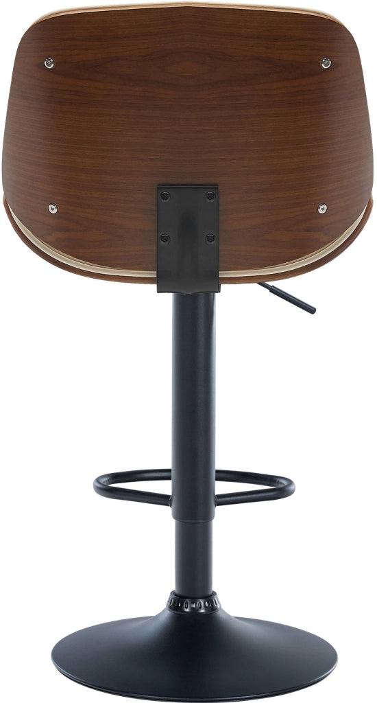 Sgabello Nova in similpelle Noce/crema