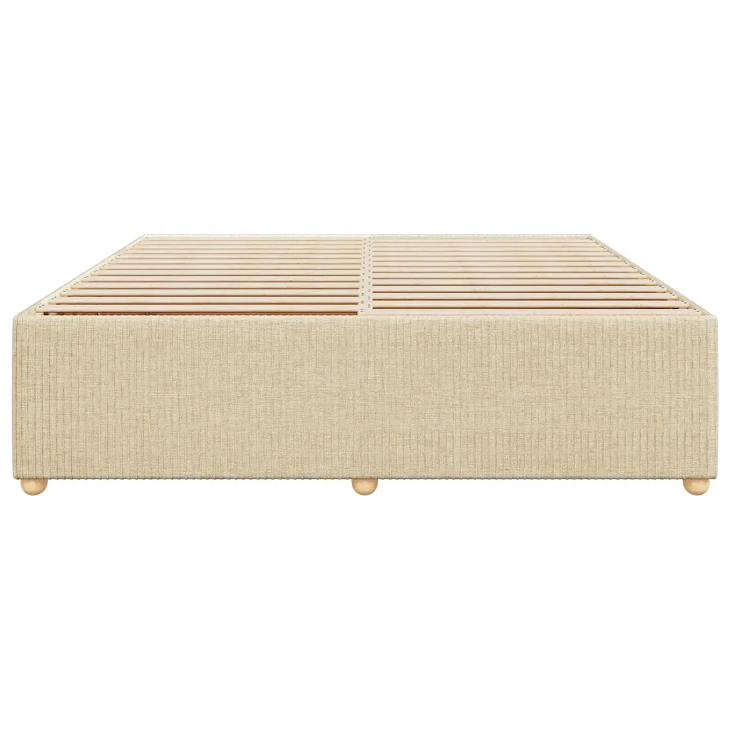 Giroletto senza Materasso Crema 200x200 cm in Tessuto 3284968