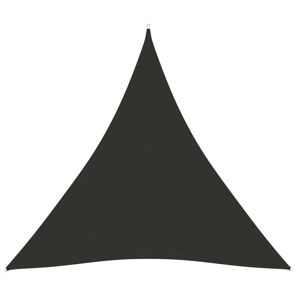 Vela ombreggiante triangolare in tessuto Oxford 4,5 x 4,5 x 4,5 m antracite 02_0009850