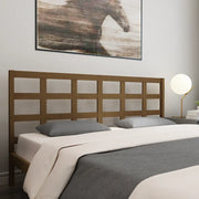 Testiera per Letto ambra 185,5x4x100 cm Legno Massello di Pino 817908