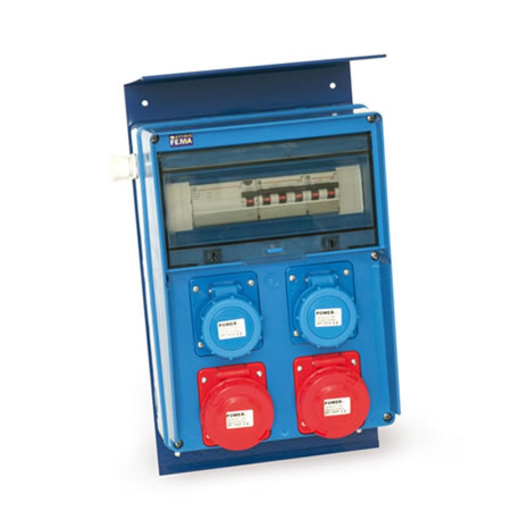 Giotto quadro 2 prese 2p+t 220v 2 prese 3p+t 380v b08ltrkm4r