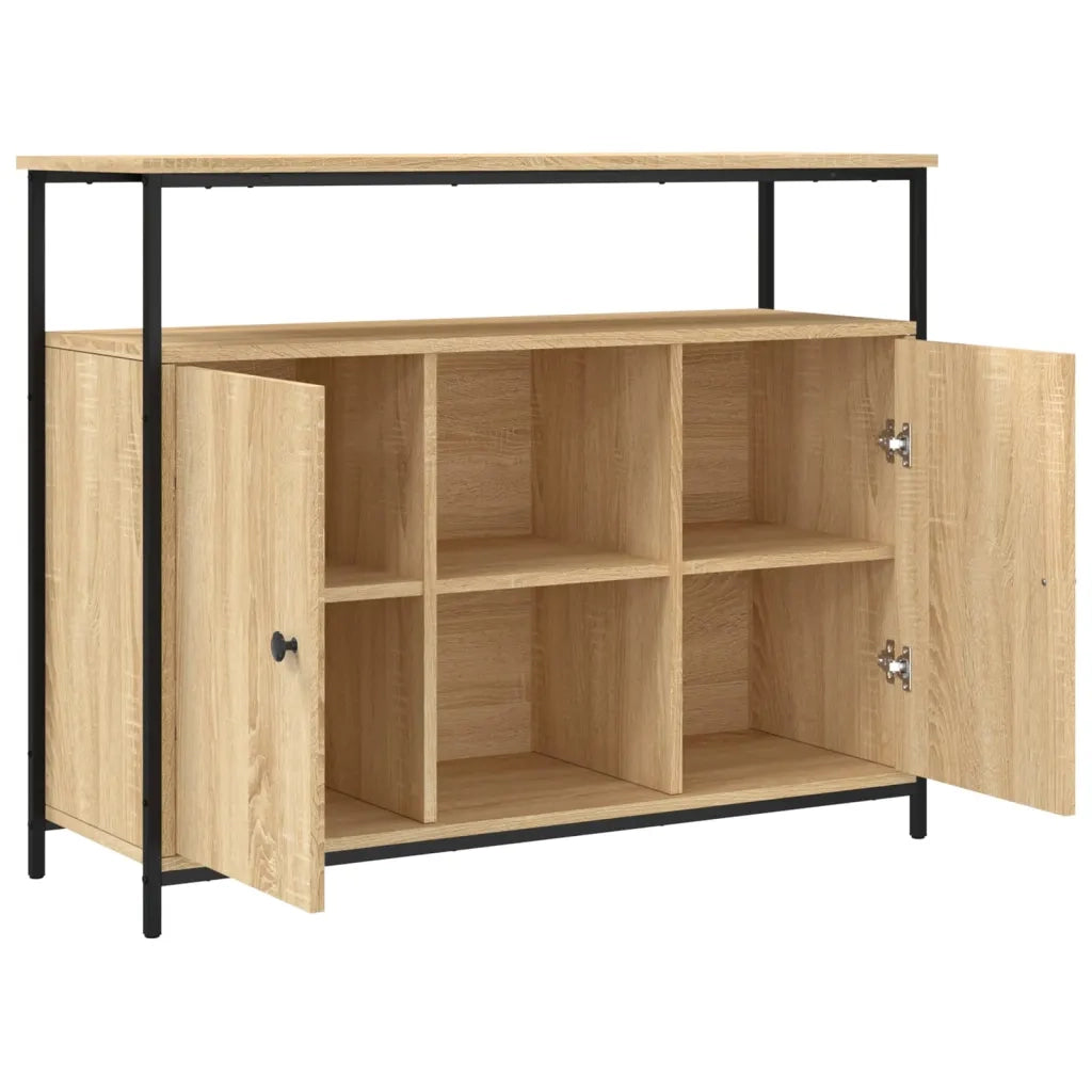 Credenza | Madia | Buffet da pranzo | Armadio da pranzo Rovere Sonoma 100x35x80 cm Legno ingegnerizzato