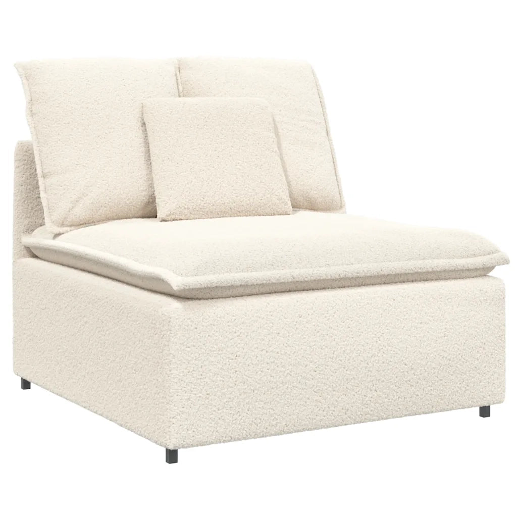 Divano Modulare con Cuscini Crema 3321115